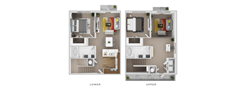 The Rio Floor Plan at Century Cedar Hill, Cedar Hill, TX 75104